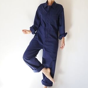 Vintage Indigo Coveralls / Boilersuit